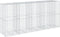 vidaXL - Schanskorf - 450x100x200 - cm - gegalvaniseerd - ijzer - zilverkleurig