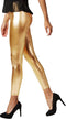 Tectake Metallic-Leggings - Legging - Glanzende metallic look - Goud (XL)