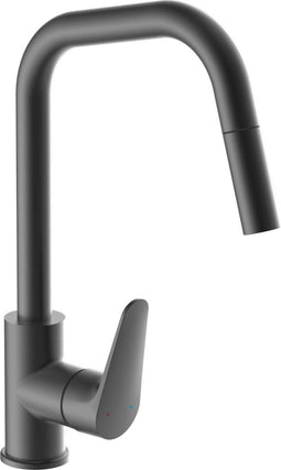 SCHÜTTE Seattle Design Keukenkraan - Mengkraan - uittrekbare uitloop - Grafiet Mat