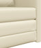 vidaXL - Vloer - Sofa - Bed - 2-in-1 - Crème - 74x77x81 - cm - Faux - Leer