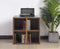 Platen vinyl lp kast - opbergen lp vinyl platen - boekenkast - bruin