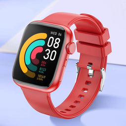 Forever IGo Horloge 3 - Smartwatch - Bluetooth 5.3 spraakassistent IP67 - Rood