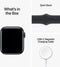 Apple Watch SE (2022) - Smartwatch - Gezondheidsmonitoring en valdetectie - Middernacht Aluminium