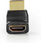 Nedis CVGB34902BK - HDMI adapter - 270° gehoekte connector - Zwart