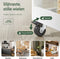 SoBuy FKW75-WN - Buffetkast - Wielen en 3 planken - Wit