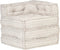 vidaXL - Poef - modulair - stof - beige