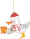 Zeemeeuw met frietjes kerstbal - Sass & Belle