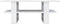 vidaXL - Salontafel - 110x55x42 - cm - bewerkt - hout - hoogglans - wit