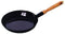 Koekenpan zwart 20 cm - houten handvat