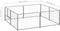 vidaXL - Hondenkennel - 4 - m² - staal - zilverkleurig