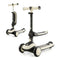 Kinderkraft HALLEY - 2-in-1 Loopfiets & Step - Verstelbaar Zadel & Stuur - LED Wielen - Wit