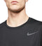 Nike S/S Hyper Dry Fitness Shirt - Regular fit - Dri-FIT technologie - Zwart (XL)