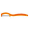 Triangle - Ultra Fijne Dubbelzijdige Dunschiller - Glad Mesje RVS - Oranje - 17 cm