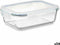 Lunchbox Transparant Siliconen Borosilicaatglas 640 ml 18,3 x 6,2 x 13,7 cm (24 Stuks)