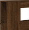 Hoofdeinde met LED 140x18,5x103,5 cm bewerkt hout bruineiken