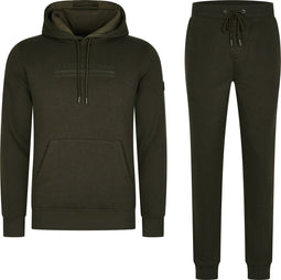 Mario Russo Anselm - Heren Tracksuit - Elastische tailleband - Groen (3XL)