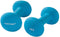 Tunturi Dumbbell set - 2 x 5 kg - Neopreen - Fluor Blauw (2 stuks)
