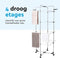 BRASQ Droogtoren 4 Lagen - Droogrek met Wieltjes - Drooglengte 40 Meter - Wit