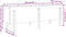 vidaXL - Plantenbak - verhoogd - 160x50x57 - cm - massief - grenenhout - douglas