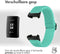 iMoshion Bandje Geschikt voor Fitbit Charge 3 / 4 - iMoshion Elastisch nylon band met zwarte aansluiting - Groen