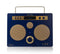 Tivoli Audio Songbook Max - DAB/DAB+/FM radio Bluetooth - Blue/Gold