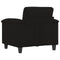 vidaXL - Fauteuil - 60 - cm - microvezelstof - zwart