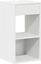 vidaXL - Nachtkastje - met - lade - 35x34x66,5 - cm - wit