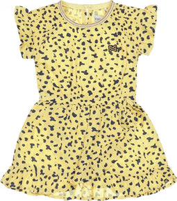 Koko Noko V-GIRLS - Meisjes Jurk - Zomerse ochre kleur - Maat 86