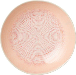 J-Line bord Diep Lara - porselein - zalm - 4 stuks