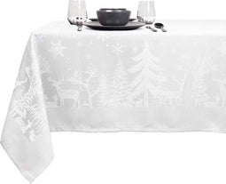 Kerst Tafelkleed Rody 150x200 wit