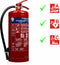 Smartwares BB6 - Poederbrandblusser 6kg - Geschikt voor brandklasse A B C - Incl ophangbeugel - Rood
