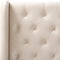FORBACH - Tweepersoonsbed - Beige - 180 x 200 cm - Fluweel