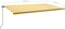 vidaXL - Luifel - handmatig - uittrekbaar - 600x350 - cm - geel - en - wit