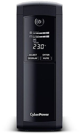 CyberPower VP1200ELCD - UPS - 1200 VA 720 W 4 AC-uitgangen - Zwart