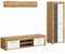 Furnilux Jam - Woonkamercombinatie - Praktische indeling - Wit eiken 35x235x159cm