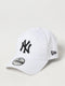 New Era 940 LEAG BASIC - New York Yankees Cap - 9FORTY - White/Black