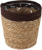 Goed & Groen - Mand Saga stro (bruin) - ↨ 24cm - Potmaat 25 - Exclusieve Kwaliteit Bloempotten - Bloem Pot - Bloempotten - Sfeer - Interieur