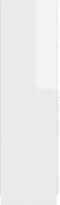 vidaXL - Apothekerskast - 30x42,5x150 - cm - spaanplaat - hoogglans - wit