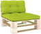 vidaXL - Palletkussens - 2 - st - stof - heldergroen