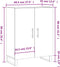 vidaXL - Dressoir - 69,5x34x90 - cm - bewerkt - hout - bruin - eikenkleur