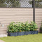 vidaXL - Tuinplanten - met - Waterirrigatiesysteem - - - 4 - stuks - - - Grijs