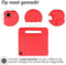 imoshion Tablet Hoes Kinderen Geschikt voor Samsung Galaxy Tab A7 - imoshion Kidsproof Backcover met handvat - Rood /Rood
