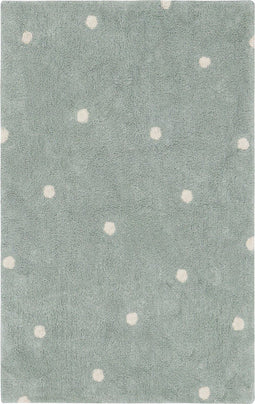 Kinderkamer Vloerkleed Mini Dot Sage Blue