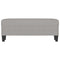 Bankje 100x35x41 cm stof lichtgrijs