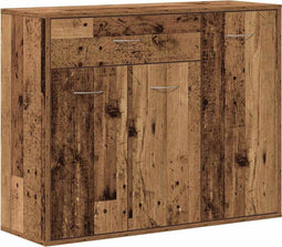 vidaXL - Dressoir - 88x30x70 - cm - spaanplaat - oud - hout