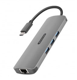 Sitecom CN-382 - USB-C Multi Adapter - HDMI en Gigabit LAN - Grijs