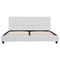 Bedframe kunstleer wit 160x200 cm