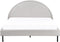 MARGUT - Bed - Lichtgrijs - 160 x 200 cm - Polyester