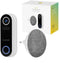 Hombli Smart Doorbell 2 - Slimme Deurbel met Chime 2 - Draadloos en Oplaadbaar - Wit (2 stuks)