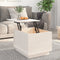 vidaXL - Salontafel - 40x50x35 - cm - massief - grenenhout - wit
